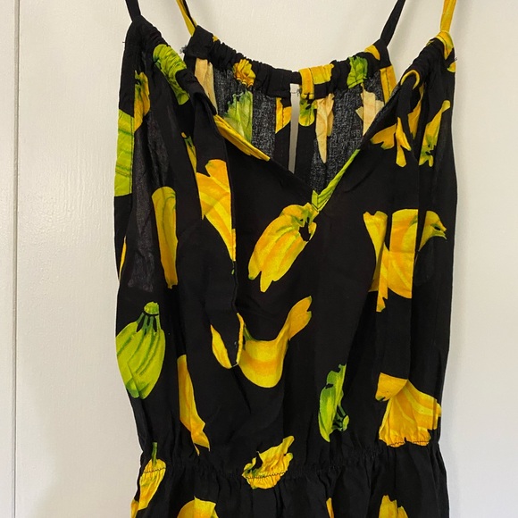 NEW MAXI SUNDRESS CUTE BANANA PRINT - Picture 3 of 3